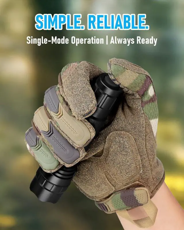 Alt view image 10 of 14 - Tactical Flashlight with Holster, Single Mode LED Flashlight 1000 High Lumen Duty Flashlights with Belt Holster and Charger, Bright Small Flash Light WF-501B