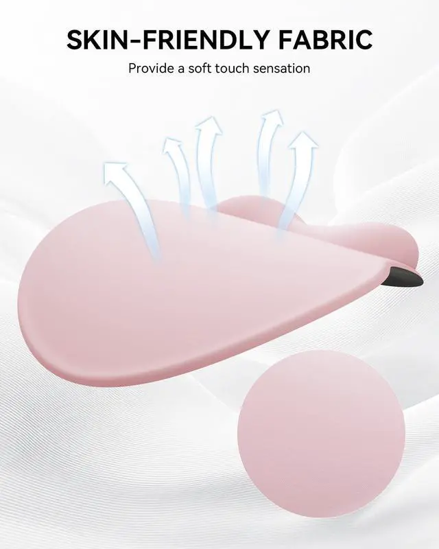 Alt view image 11 of 14 - Mouse Pad with Wrist Rest, Ergonomic Mouse Pads for Desk, Office Non-Slip Mousepad with Gel Wrist Support(Light Pink, 10.6''L x 9''W)