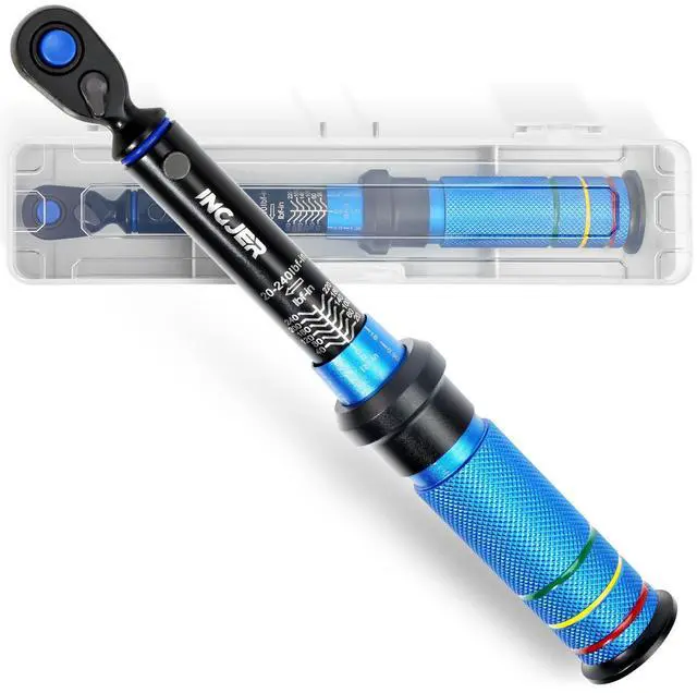 Alt view image 8 of 14 - Torque Wrench, UPGRADE Mini 1/4" Drive Click Torque Wrench,20-240in.lb,Dual-Direction Adjustable 72 Tooth Click 1/4 InchTorque Wrench Bicycle for Bike, Motorcycle,Professionals & DIYers