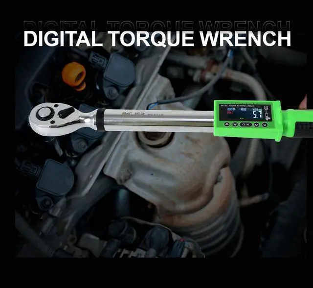 Alt view image 12 of 12 - UPGRADE 1/2 Inch Drive Digital Torque Wrench 8-160FT-LB/10-220N.M, Torque Range Accurate to 2%, Electric Torque Wrench with Buzzer and LED Flash Notification for Bike/Motorcycle/Auto Repair