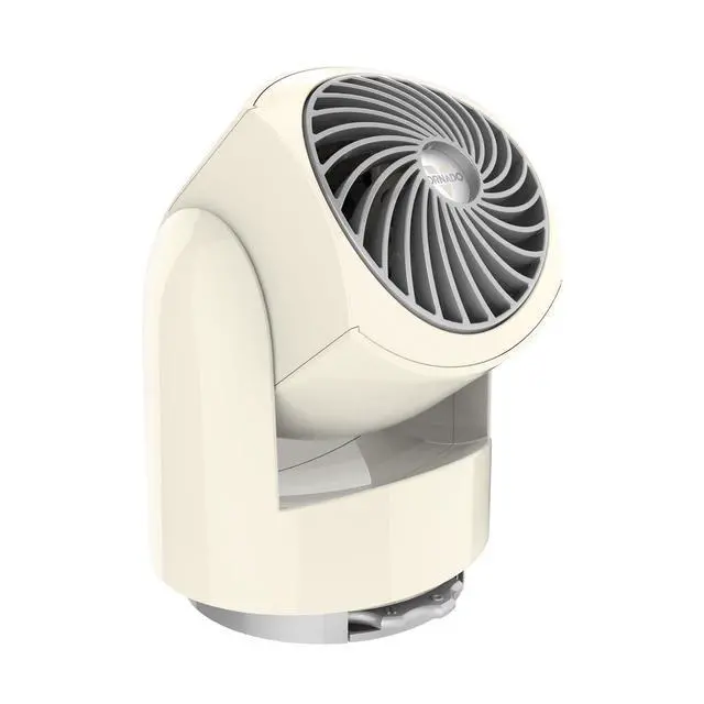 Alt view image 7 of 12 - Flippi V6 Compact Air Circulator Fan, Quiet Portable Travel Fan for Office or Bedroom, Adjustable Head, 2 Speeds, Vintage White