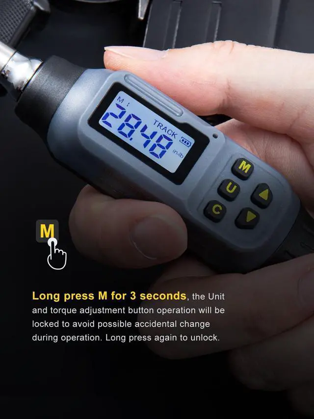 Alt view image 13 of 14 - Digital Torque Screwdriver, 2.66-53.1 In-lb/0.3-6 Nm, 1/4'' Drive Inch Pound Torque Screwdriver Electrician with Buzzer & LED Indicator, 27 In 1 Torque Wrench Screwdriver Set, Black