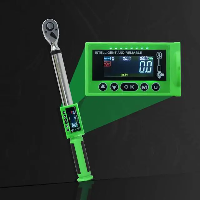 Alt view image 11 of 12 - UPGRADE 1/2 Inch Drive Digital Torque Wrench 8-160FT-LB/10-220N.M, Torque Range Accurate to 2%, Electric Torque Wrench with Buzzer and LED Flash Notification for Bike/Motorcycle/Auto Repair