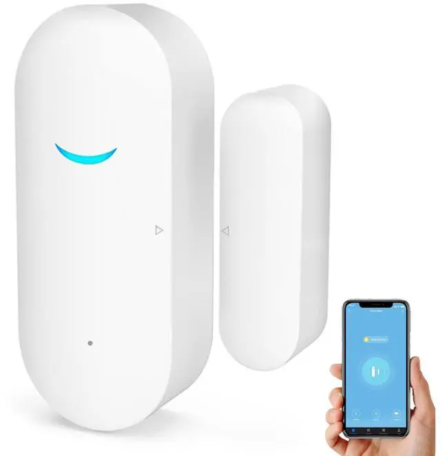 Alt view image 8 of 14 - WiFi Wireless Door Window Sensor,TUYA Smart Alarm with Free Notification APP Control Home Security Alarm System, Compatible with Alexa, Google Home, Siri (1-Pack)