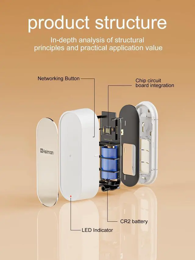 Alt view image 14 of 14 - Window Door Alarms When Opened, WiFi Door Chime Sensor, Contact Sensor for Home Security, Smart Wireless Magnetic Door Open Detector, APP Notification Compatible with Alexa, Google Assistant