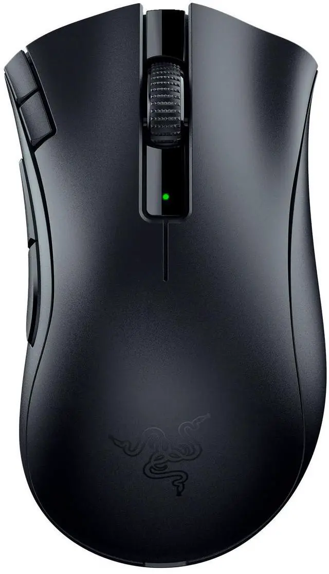 Alt view image 8 of 14 - DeathAdder V2 X HyperSpeed: Award-Winning Ergonomic Design - Ultra-Fast Wireless - 235hr Battery Life - 7 Programmable Buttons - Gen 2 Mechanical Switches - 5G 14K DPI Optical Sensor
