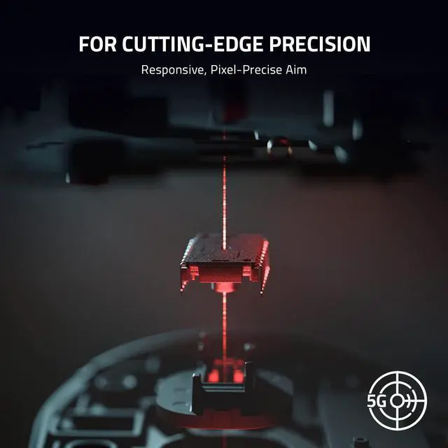 Alt view image 14 of 14 - DeathAdder V2 X HyperSpeed: Award-Winning Ergonomic Design - Ultra-Fast Wireless - 235hr Battery Life - 7 Programmable Buttons - Gen 2 Mechanical Switches - 5G 14K DPI Optical Sensor