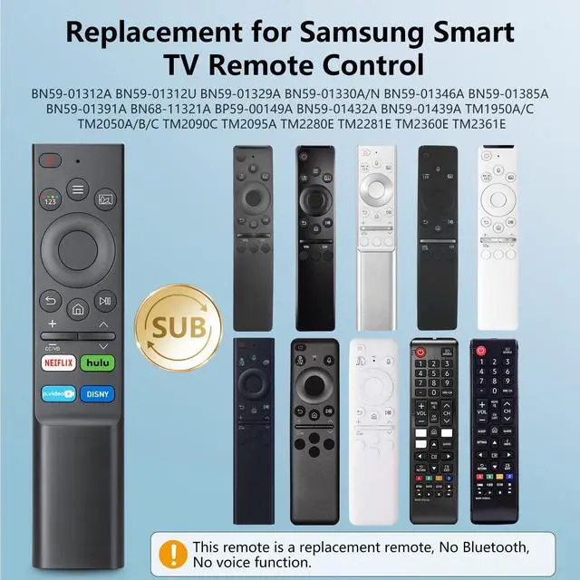 Alt view image 10 of 14 - Pack of 2 Universal for -Smart-TV-Remote-Control Replacement for 2016-2026 All TVs