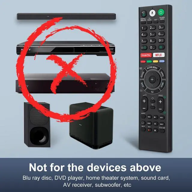 Alt view image 10 of 14 - Voice Replacement Remote Control for Sony-Bravia-TVsfor All Sony 4K UHD LED LCD HD Smart TVs. 1-Year Warranty.