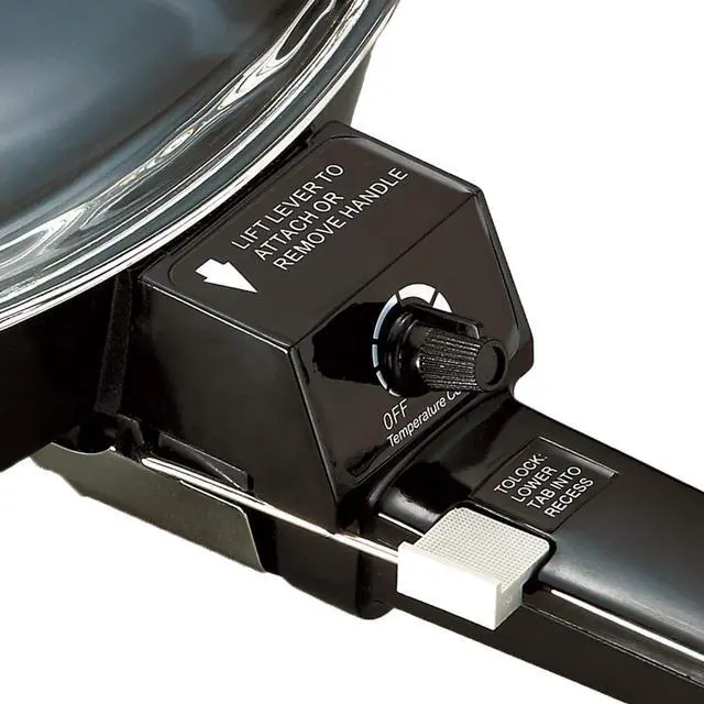 Alt view image 9 of 10 - SK-45 6" Non-Stick Electric Skillet with Glass Lid, Black, 7.7"D x 9"W x 6.6"H