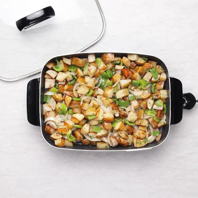 Alt view image 12 of 12 - 06858 16-Inch Slimline Electric Skillet with Glass Cover - Nonstick, Adjustable Temperature, Black