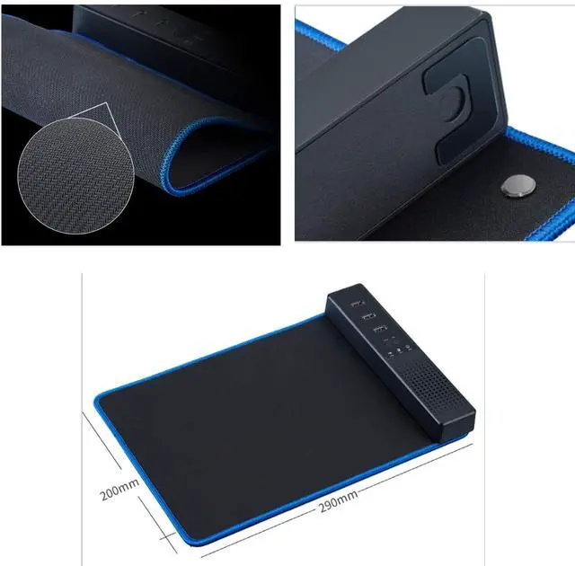 Alt view image 13 of 14 - USB Speaker for Computer with Microphone, 3-Port USB Hub, One-Key Mute, Plug & Play, Mouse Pad