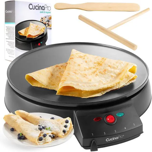 Alt view image 13 of 14 - 12" Griddle & Crepe Maker, Non-Stick Electric Crepe Pan with Batter Spreader & Recipe Guide- Dual Use Hot Plate for Mothers Day Brunch Blintzes, Eggs, Pancakes- Portable, Adjustable Temp Settings