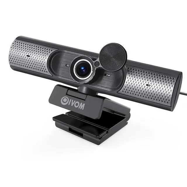 Alt view image 8 of 14 - Webcam with Microphone and Speaker, 1080P Web Camera for Desktop Computer Laptop, USB Camera with Physical Privacy Cover,Plug and Play, Streaming Webcam, Wide Angle PC Cam (1080p mic Speaker)