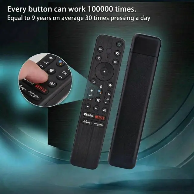 Alt view image 11 of 14 - Voice Remote for Sony Smart TVs,Replacement Control for All 2018 to 2025 Sony Bravia Google 4K UHD LED LCD HD Smart TVs, with 4 Quick Link Buttons