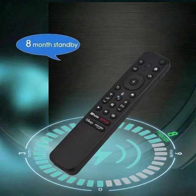 Alt view image 13 of 14 - Voice Remote for Sony Smart TVs,Replacement Control for All 2018 to 2025 Sony Bravia Google 4K UHD LED LCD HD Smart TVs, with 4 Quick Link Buttons