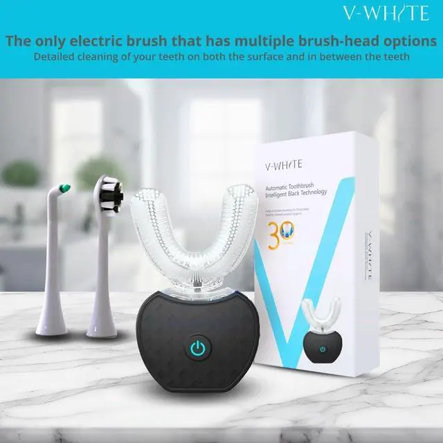 Alt view image 12 of 14 - Ultrasonic U-Shaped Toothbrush for Teeth Whitening, Electric Toothbrush For Adults - 360° Mouth Cleansing, Hands Free Gums Protection - Wireless Charging & LED Light -Waterproof IPX7 Certified
