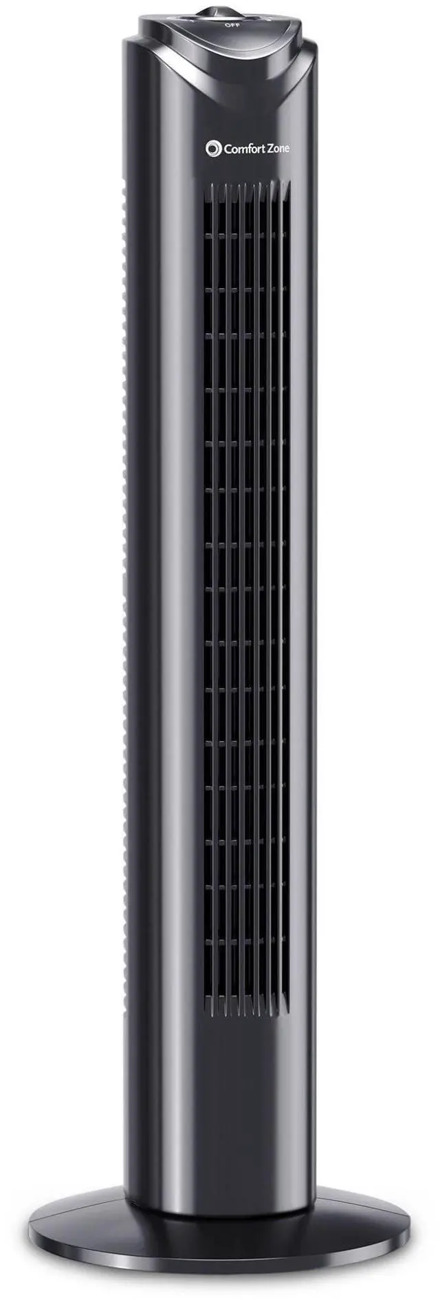 Alt view image 8 of 14 - 32-Inch Oscillating Tower Fan Ultra-Slim Bladeless Design with 3 Speeds, 90° Wide Oscillation & Built-in Carry Handle Quiet Portable Standing Fan for Bedroom, Home, or Office, Black