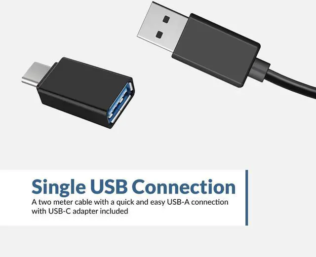 Alt view image 10 of 14 - USB Speaker Bar (CA-2890) Stereo USB Powered Speaker, Easily Clamps to Monitor, Convenient Controls