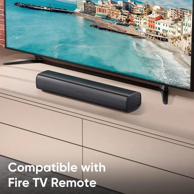 Alt view image 8 of 12 - Sound Bar for Smart TV, Soundbar for TV with Bass Reflector and Easy Set up, Home Audio Surround Sound System for TV PC Projector, Wall Mountable