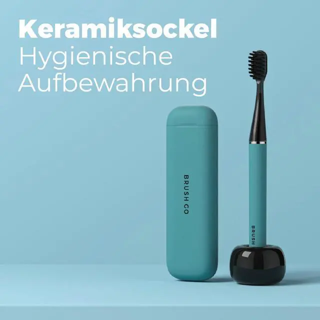 Alt view image 14 of 14 - Slim Pro i4 Electric Toothbrush Rechargeable Smart Ultra Sonic 3 Modes Magnetic Travel Case &Ceramic Dock, 60Day Long Battery Soft Bristles 2Heads IPX7 Waterproof,Color-(Blue)