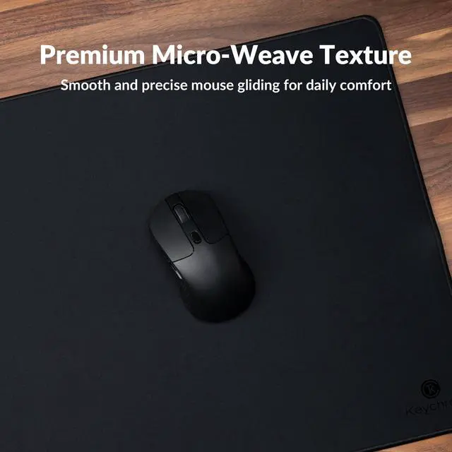 Alt view image 10 of 14 - XL Gaming Mouse Pad Desk Mat, 35.4" × 15.7", Soft Micro-Weave Surface, Non-Slip Rubber Base, Anti-Fray Stitched Edges, Extended Large Mousepad for Gaming & Office Black