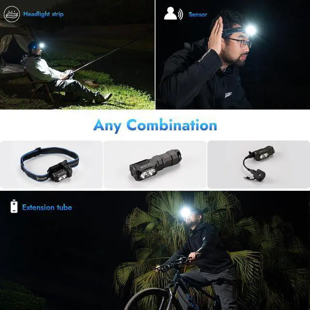 Alt view image 12 of 14 - E7 1800 Lumen Rechargeable Mini Flashlights with Magnet - Super Bright 6 Modes EDC Flashlight, Typ-C Rechargeable LED; IP68 Pocket Flashlight for Headlamp Use, Rescue, Camping