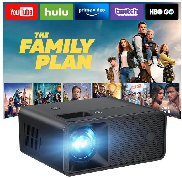 Alt view image 9 of 14 - Mini Projector, Upgraded Full HD 1080P Support Video Projector, Portable Small Movie Projector, Compatible with iOS/Android/Windows/TV Stick/Box/USB/HDMI
