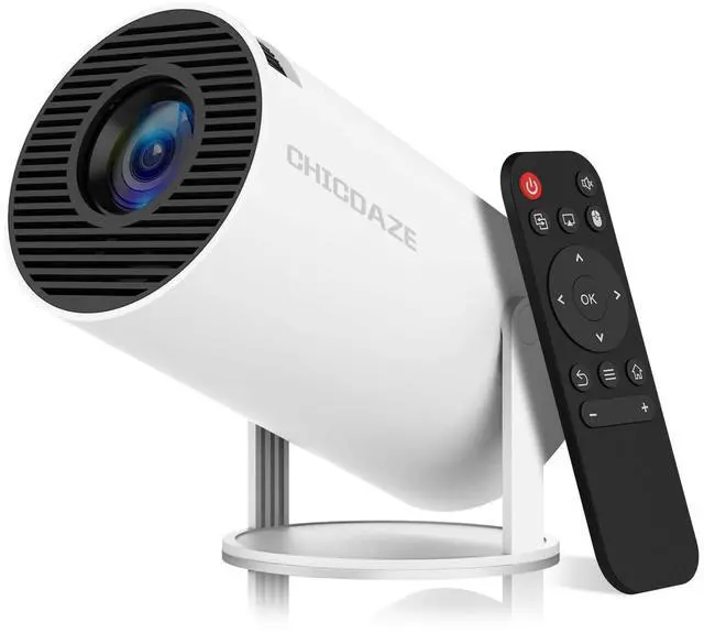 Alt view image 8 of 14 - Mini Projector HY300 Pro, Portable Projector with Dual-Band WIFI6 5G Wireless 5.4 Bluetooth, Smart Projector Support 4K 1080P, Auto Keystone Correction 35"-130" Screen Video Projector