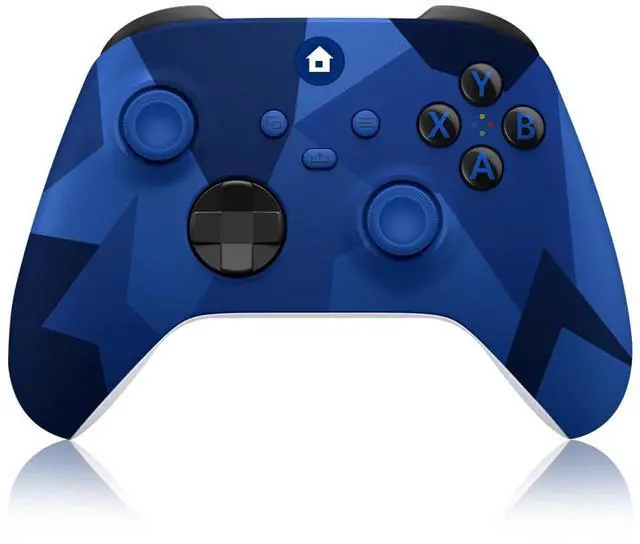 Alt view image 8 of 14 - Xbox One Controller,Xbox Controller Wireless for Xbox One, Xbox Series X/S,Wireless Controller with 3.5mm Audio Jack,with 2.4GHz Wireless Adapter,Camo Blue