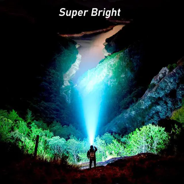Alt view image 9 of 14 - LED Headlamp Rechargeable,2000L High Lumen Super Bright Dimmable Headlight Flashlight with Motion Sensor- 8 Modes,Spotlight&Floodlight,IPX5 Waterproof for Camping,Hiking,Running,Fishing -2 Pack
