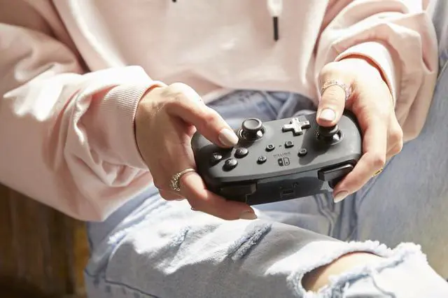 Alt view image 11 of 14 - Enhanced Wireless Controller for Nintendo Switch/Switch 2 / Switch Lite/OLED Model - Black - Gamepad, game controller, Officially Licensed