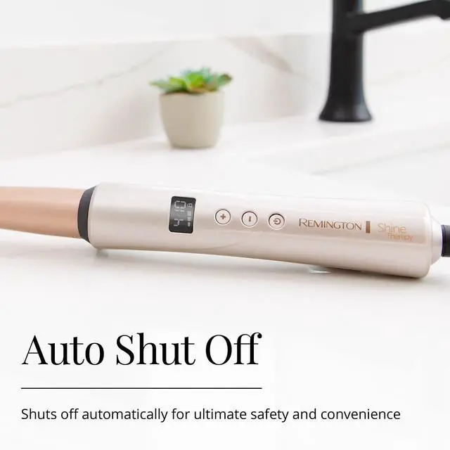 Alt view image 12 of 14 - Shine Therapy Argan Oil & Keratin Infused ½-1 Inch Tapered Curling Wand for Natural Curls, Includes Heat Glove