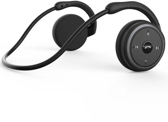 Alt view image 8 of 14 - Small Bluetooth Headphones Wrap Around Head - Sports Wireless Headset with Built in Microphone and Crystal-Clear Sound, Foldable and Carried in The Purse, and 12-Hour Battery Life, Black