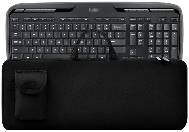 Main image of Keyboard Sleeve for Logitech MK335 Quiet Wireless Keyboard and Mouse Combo | Neoprene Mouse Pouch and Cable Storage Bag,Travel Case for AULA S99 Gaming Keyboard (Bag Only)