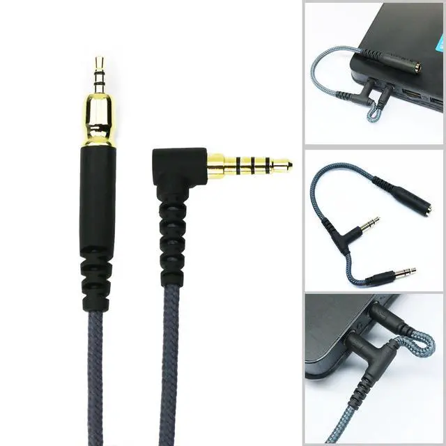 Alt view image 3 of 7 - Replacement Audio Cable Compatible with Sennheiser Game ONE, Game Zero, PC373D, GSP350, GSP600, GSP500 Gaming Headsets 2m/6.6ft