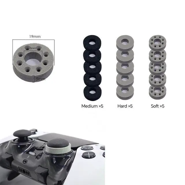 Alt view image 2 of 5 - 15 Pcs of Precision Aim Assist Rings - Universally Compatible with Playstation 4 (PS4) and Playstation 5 (PS5), Xbox Series & Switch Pro Scuf Controllers - Enhance Your Gaming Accuracy