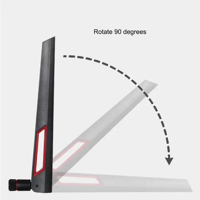 Alt view image 3 of 6 - WiFi Antenna Dual Band 2.4GHz 5.8GHz 10 DBI RP-SMA Router for PCI-E WiFi Network Card USB Wireless Adapter Security IP Camera