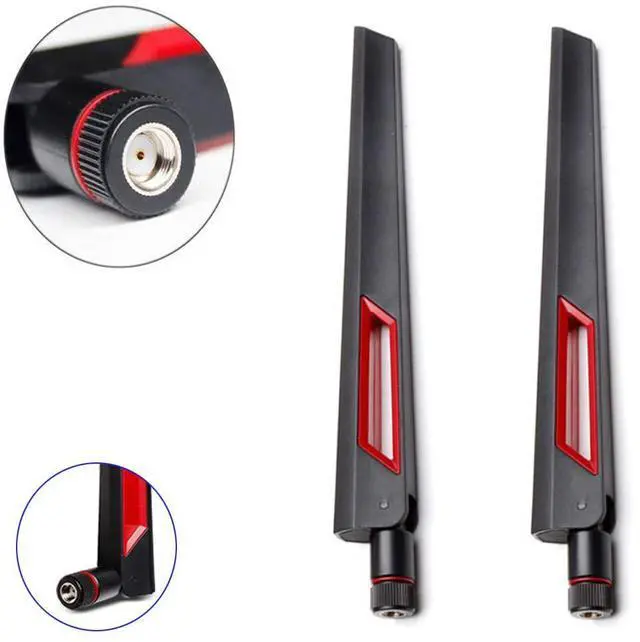 Alt view image 6 of 6 - WiFi Antenna Dual Band 2.4GHz 5.8GHz 10 DBI RP-SMA Router for PCI-E WiFi Network Card USB Wireless Adapter Security IP Camera