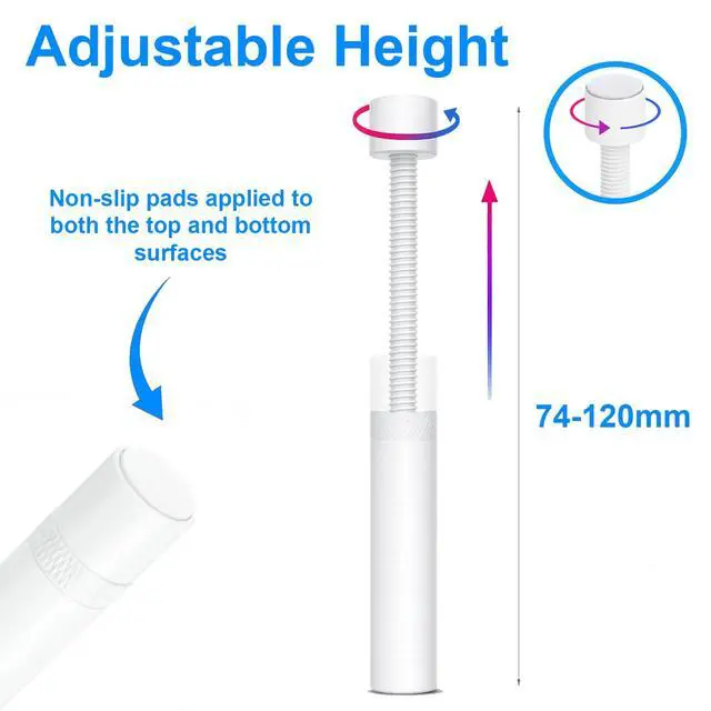 Alt view image 2 of 7 - GPU Support Bracket Graphics Card Brace Anti-Sag Holder Height Adjustable Video Card Stand White Large