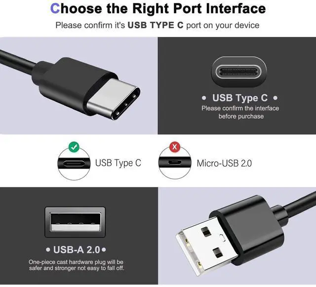 Alt view image 4 of 6 - 2 Pack Long 10FT PS5 Controller USB A to USB Type C Fast Charging for PlayStation 5 PS5 Pro, Xbox Series X/S/Elite Series 2 Charger Cord & More USB C Cable