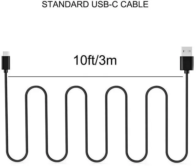 Alt view image 6 of 6 - 2 Pack Long 10FT PS5 Controller USB A to USB Type C Fast Charging for PlayStation 5 PS5 Pro, Xbox Series X/S/Elite Series 2 Charger Cord & More USB C Cable