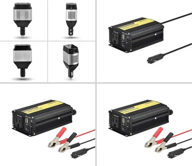 Alt view image 4 of 7 - Compact and Lightweight Modified sine Wave Power Inverter DC12V to AC110-120V 60Hz with Rated Output Power 100W,200W, 300W, 400W for Choice(100, Watts)