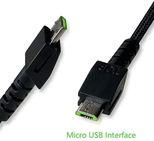 Alt view image 3 of 7 - Mouse Charging Cable Compatible with Razer Naga Pro 20000 DPI, Viper Ultimate, USB Charger Cord Compatible with Razer DeathAdder V2 Pro/Basilisk Ultimate Mouse