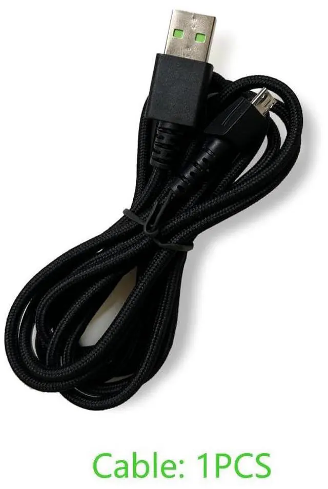 Alt view image 7 of 7 - Mouse Charging Cable Compatible with Razer Naga Pro 20000 DPI, Viper Ultimate, USB Charger Cord Compatible with Razer DeathAdder V2 Pro/Basilisk Ultimate Mouse
