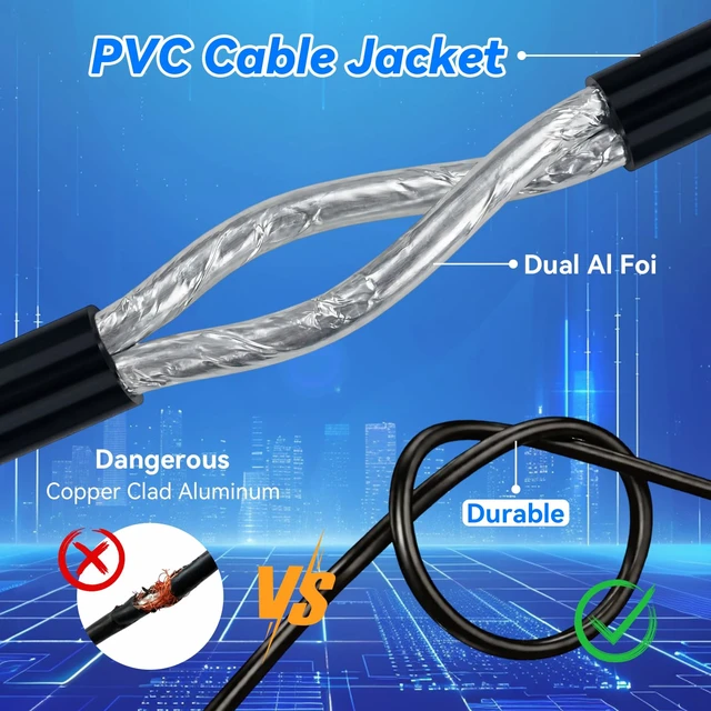 Alt view image 5 of 7 - Upgraded B-LMR200 PRSMA Antenna Coaxial Cable 49.2ft RP-SMA Male to RP-SMA Female Extension Cable LMR200 Equivalent for WiFi Antennas, Wireless routers, Better Than RG58
