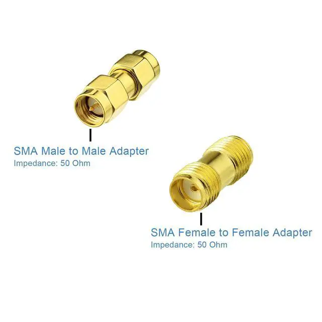 Alt view image 6 of 6 - RF coaxial SMA Male to SMA Female Bulkhead RG174 15ft Cable + 3pcs RF Coax SMA Adapter Kit for SDR Equipment Antenna Ham Radio,3G 4G LTE Antenna,ADS-B,GPS and etc