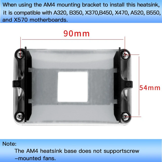 Alt view image 4 of 7 - AM5 AM4 CPU Cooler Mounting Bracket Backplate Standoffs Screws | AM5 AM4 bracket kit backplate standoffs screws secure CPU cooler install durable steel anti-static PC builds upgrades