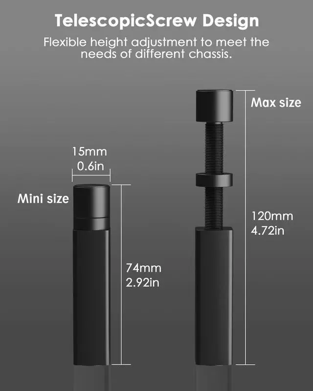 Alt view image 2 of 6 - GPU Support Bracket, Gpu Anti Sag Bracket, GPU Support Magnetic Base and Anti-Slip Pad, L(74mm-120mm)