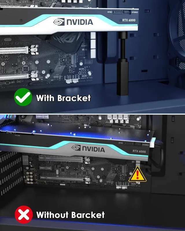 Alt view image 5 of 6 - GPU Support Bracket, Gpu Anti Sag Bracket, GPU Support Magnetic Base and Anti-Slip Pad, L(74mm-120mm)